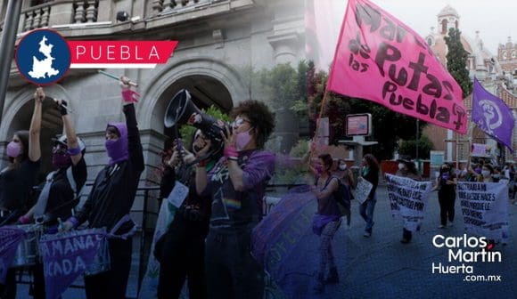 Anuncian feministas la Marcha de las Putas en Puebla