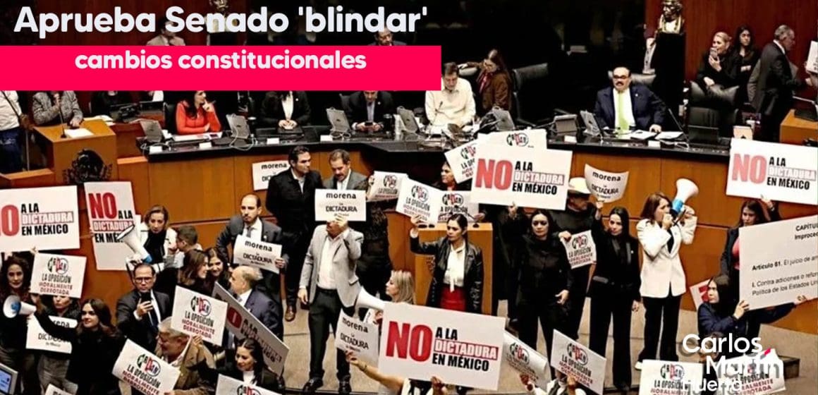 Senado aprueba reforma para blindar cambios constitucionales