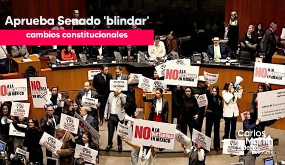 Senado aprueba reforma para blindar cambios constitucionales