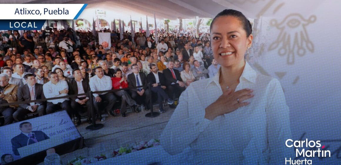 Ariadna Ayala toma protesta como presidente de Atlixco tras ser reelecta