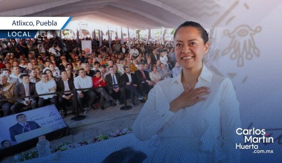 Ariadna Ayala toma protesta como presidente de Atlixco tras ser reelecta