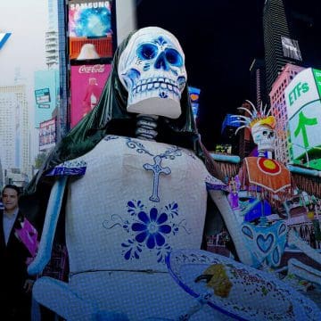 Atlixco con presencia en Times Square con el Festival Internacional Valle de Catrinas