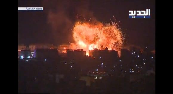 Israel bombardea el sur de Beirut