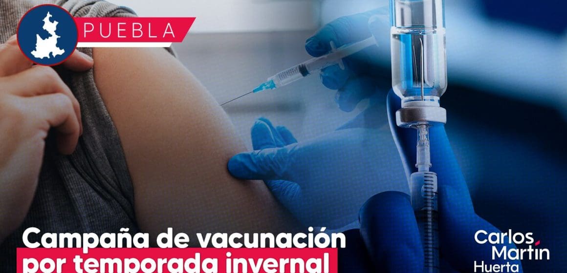 Inicia en Puebla campaña de vacunación por temporada invernal