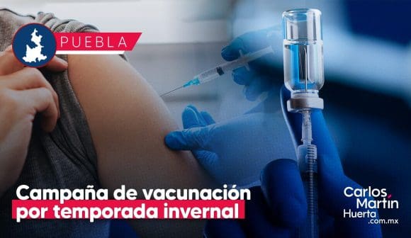 Inicia en Puebla campaña de vacunación por temporada invernal