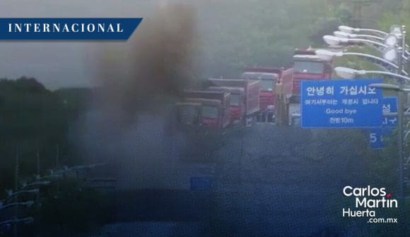 VIDEO Corea del Norte hace estallar las carreteras que conectan con Corea del Sur