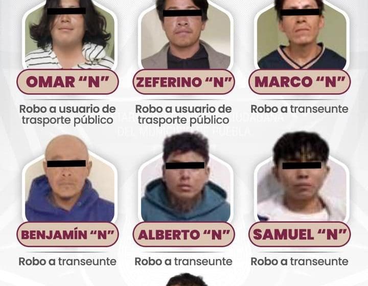 Detienen a presuntos responsables de robo a transeúnte