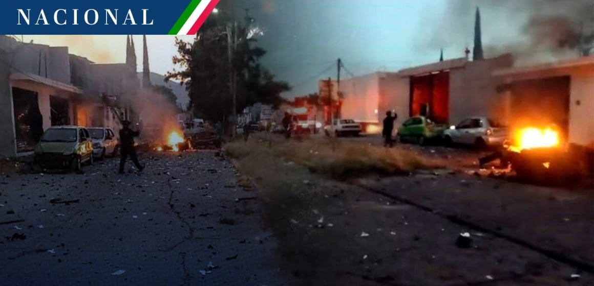 Explota coche bomba afuera de la Secretaría de Seguridad de Acámbaro, Guanajuato