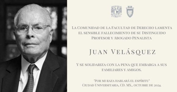 Murió Juan Velásquez, abogado de los expresidentes Echeverría, López Portillo y Salinas