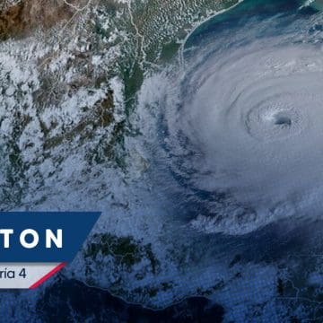 Milton se fortalece a huracán categoría 4 sobre aguas del Golfo de México