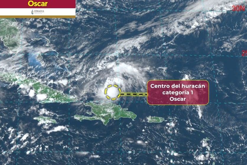 ‘Oscar’ se intensifica a huracán categoría 1; Cuba en alerta