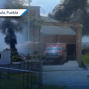 Otra vez se incendia fábrica de aceites en Acatepec