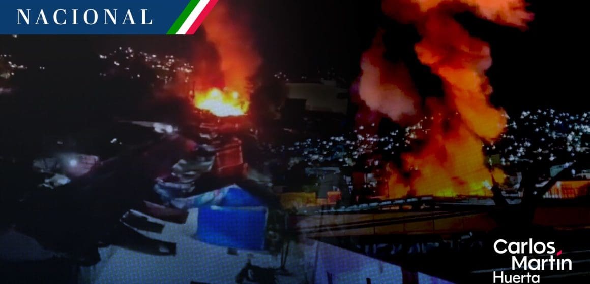 Incendio consume locales del mercado Central de Acapulco