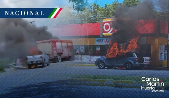 Reportan incendios en comercios y bloqueos en Villahermosa, Tabasco