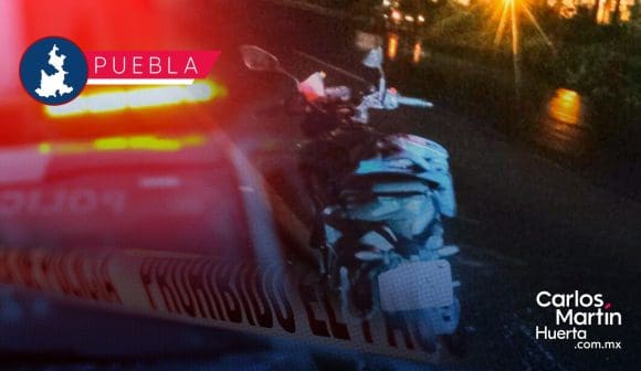 Motociclista muere tras derrapar y se estrella contra muro en la autopista México-Puebla