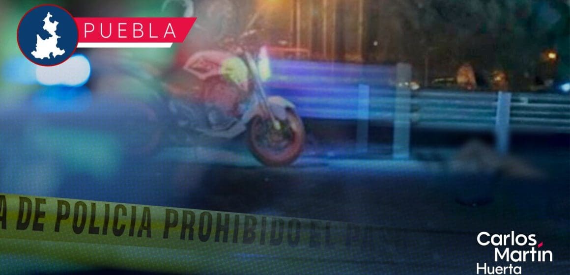 Motociclista protagoniza accidente en la Autopista México-Puebla; está grave