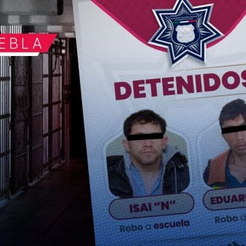 Policía municipal detienen a Isaí “N” y Eduardo “N” por robo