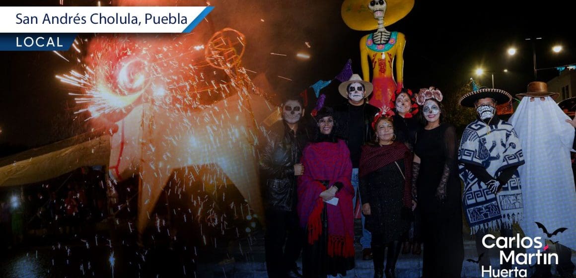 San Andrés Cholula vive la tradición con el carnaval “Un viaje al Mictlán”