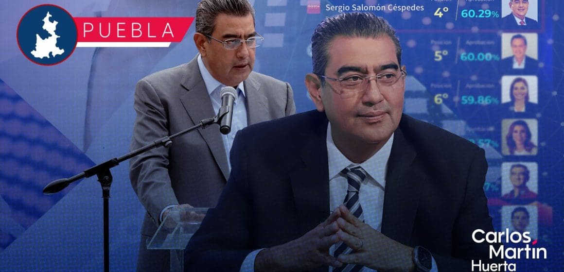 Sergio Salomón, cuarto gobernador mejor evaluado del país