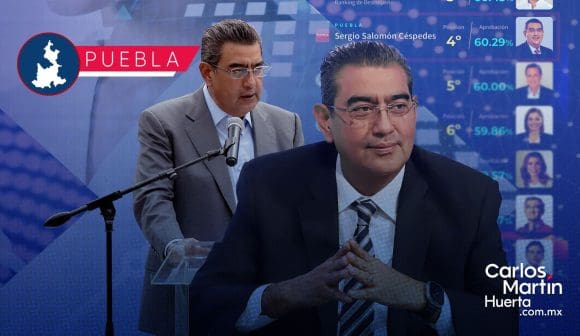 Sergio Salomón, cuarto gobernador mejor evaluado del país