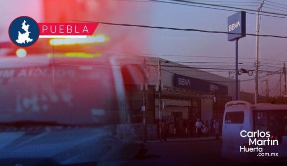 Sujetos armados asaltan Bancomer de la Central de Abastos