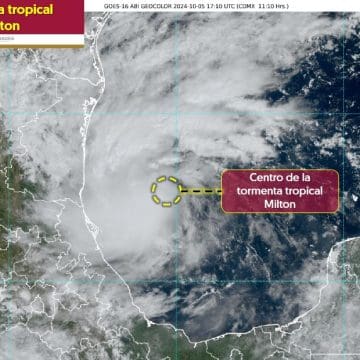 Se forma la tormenta tropical Milton frente a costas de Veracruz