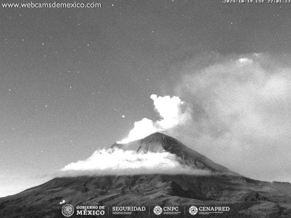 Actividad del Popocatépetl  podría generar caída de ceniza en CDMX