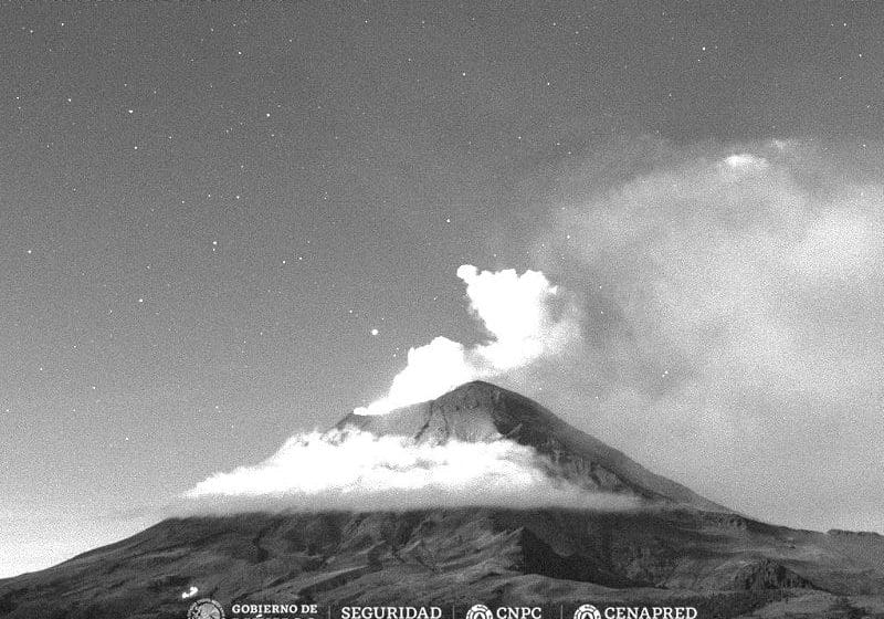 Actividad del Popocatépetl  podría generar caída de ceniza en CDMX