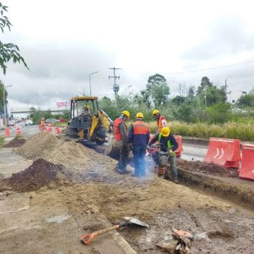 Agua de Puebla construye nuevo colector y red pluvial en Chapulco para prevenir encharcamientos