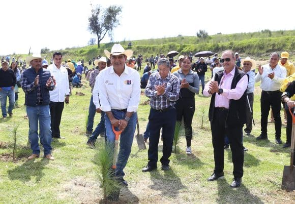 Cumple gobierno de Sergio Salomón meta del plan reforestación