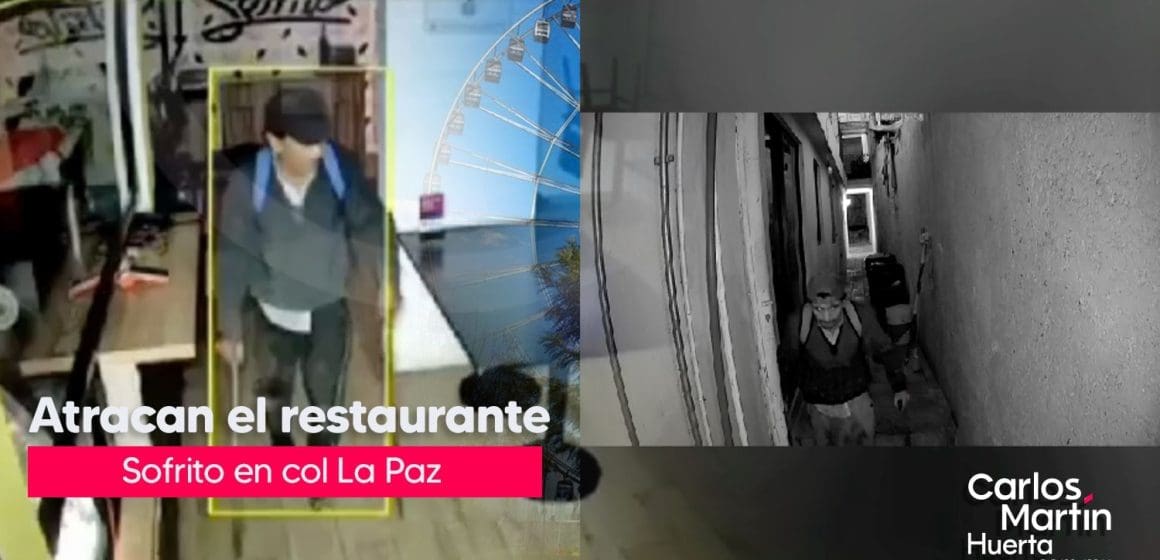 Delincuente roba restaurante en La Paz