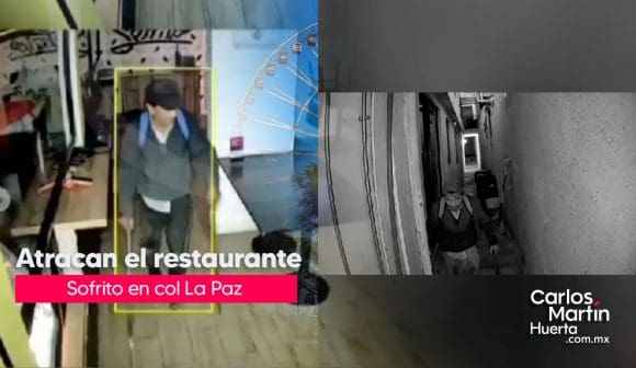 Delincuente roba restaurante en La Paz