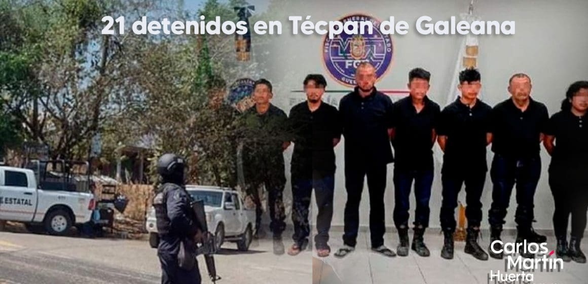 21 detenidos tras los ataques en Técpan de Galeana