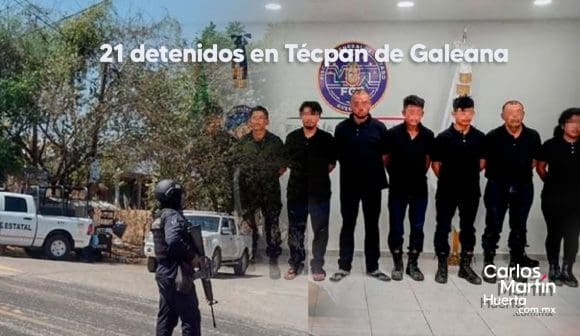 21 detenidos tras los ataques en Técpan de Galeana