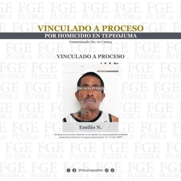 Vinculado a proceso por homicidio en Tepeojuma