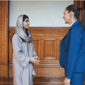 Claudia Sheinbaum se reúne con la activista Malala Yousafzai