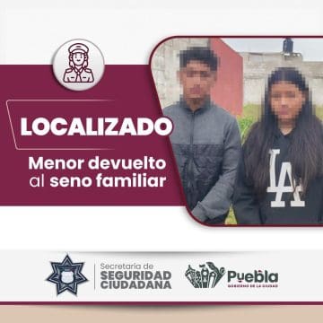 Localizan a menor gracias a la célula de Búsqueda de Personas de la SSC