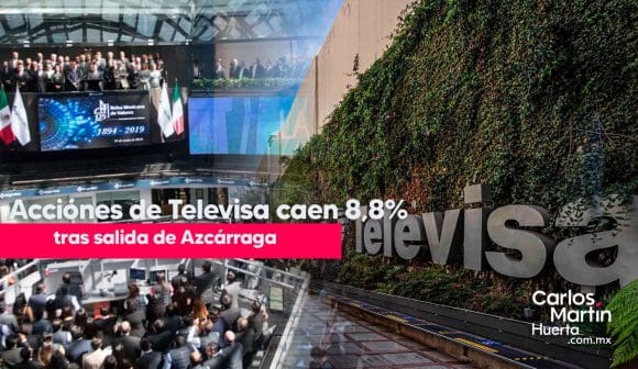 Acciones de Televisa a la baja tras salida de Emilio Azcárraga