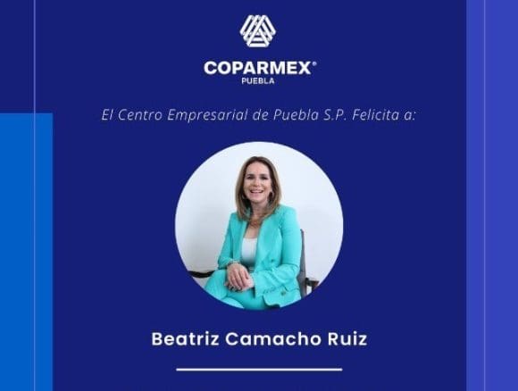 Beatriz Camacho, primera mujer presidenta de Coparmex Puebla