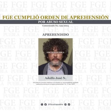 FGE cumplió orden de aprehensión por abuso sexual