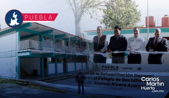 Así luce el Colegio de Bachilleres de Puebla tras su rehabilitación