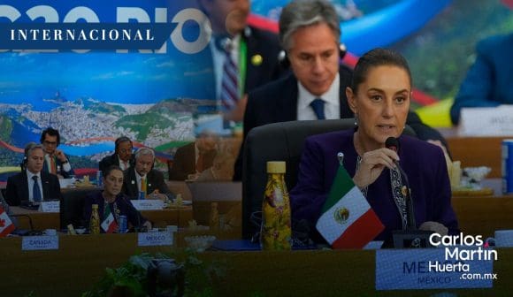 Sheinbaum propone en el G20 destinar 1% del gasto militar para reforestación