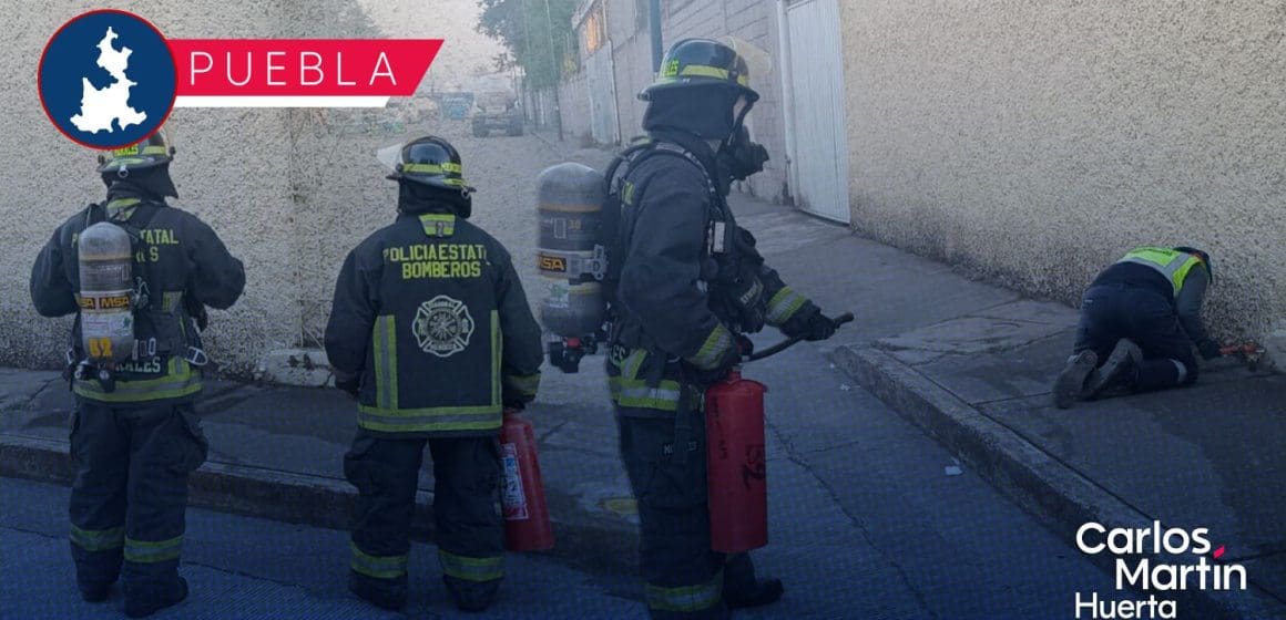 Bomberos controló fuga de gas en Parque industrial Puebla 2000