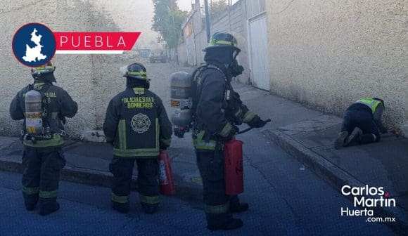 Bomberos controló fuga de gas en Parque industrial Puebla 2000