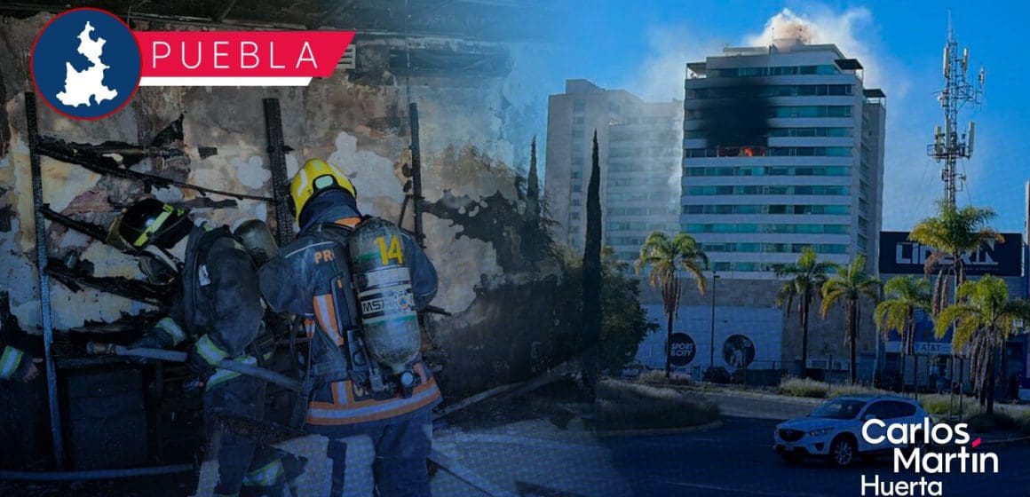 Incendio en Torres Palmas I daña 2 departamentos; una persona resultó con quemaduras