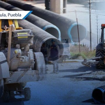 Inician obras de drenaje en mercado Malintzi en San Andrés Cholula