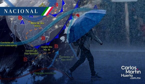 Se pronostican lluvias puntuales intensas en San Luis Potosí, Puebla, Veracruz y Chiapas