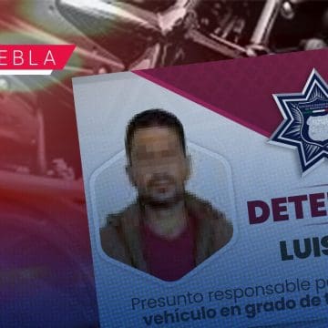 Luis N intenta robar motocicleta en la Ciudad de Puebla; es detenido