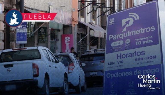 Parquímetros continuarán en el Centro Histórico de Puebla para 2025