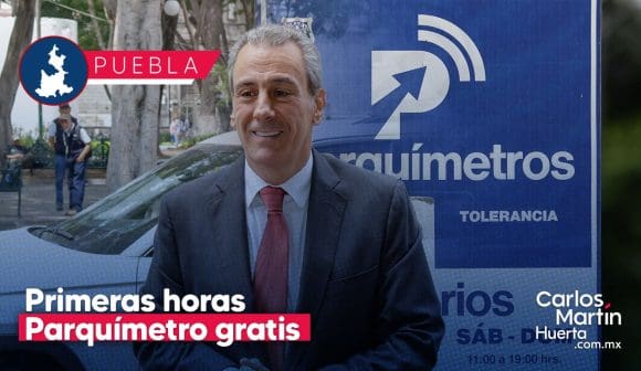 Parquímetros en Puebla serán gratis en las primeras 3 horas